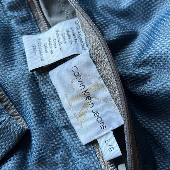 Vintage Calvin Klein Reversible Light Jacket 90’s Water Resistant Y2K Retro - Picture 3 of 7